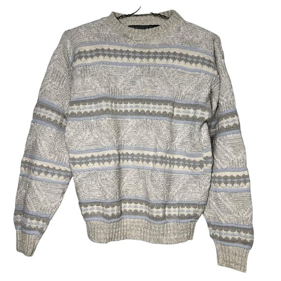 Vintage 80s Bloomingdales Mens Size Small Retro Cotton Pullover Sweater Grandpa - Picture 1 of 9